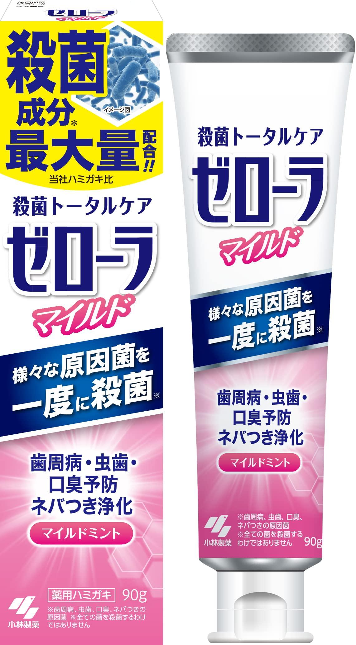 

Зубная паста Zerola Mild Mint Sterilization Total Care с лечебным эффектом 90 г. Профилактика заболеваний пародонта. Лечебная мята. Фармацевтика Kobayashi [квази-лекарство]