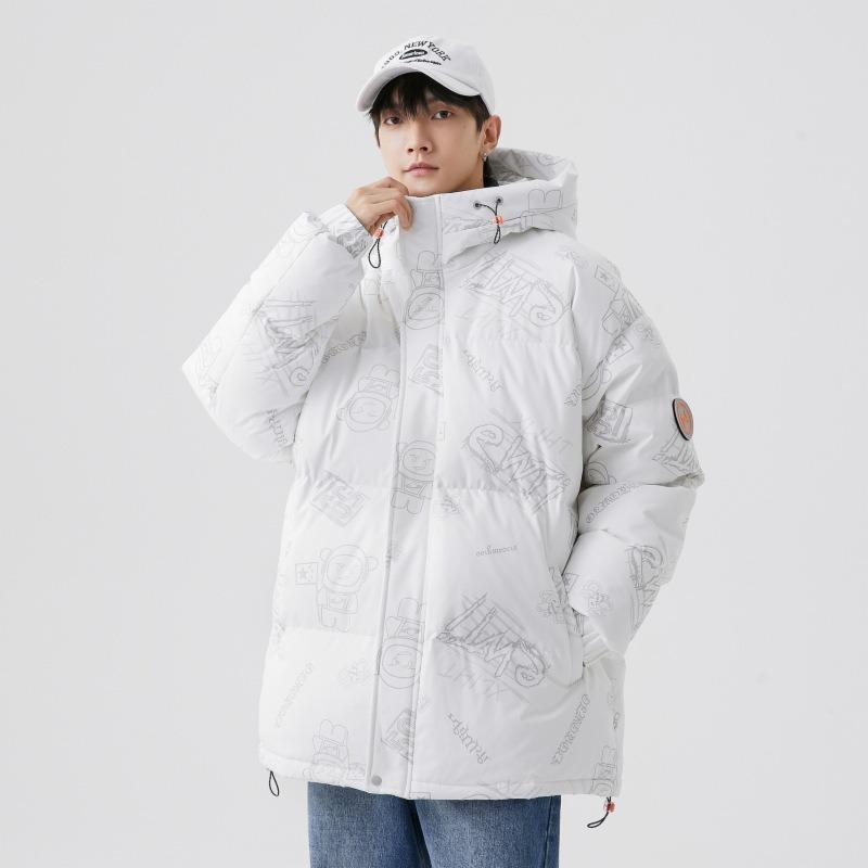 Winter Down Jacket Men's New Thickened Men's and Women's Winter Clothing 50 National Standard White Duck Down Couple Coat