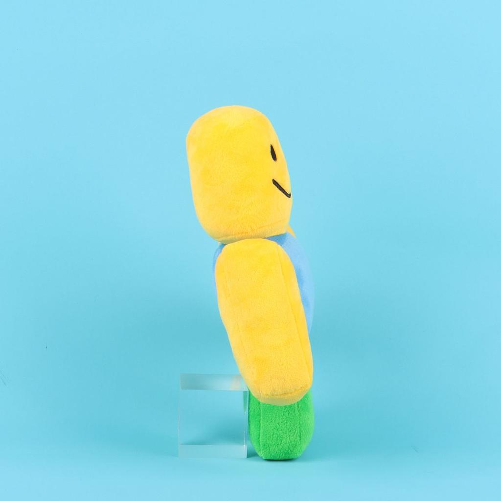 Neues 26cm Roblox Noob Plüschtier, Klassischer Blockiger Charakter Kuscheltier, Weiches Plüschtier für Gaming-Fans Sammlung & Kindergeburtstagsgeschenk