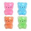 Glitter Bear Squeeze Toy Stress Relief Foam Bead Filled Bear Sensory Toy Anxiety