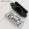 Aluminum Alloy Furniture Hinges Adjustable Butt Hinge 125 Degree Swing Concealed Hinge for Wood Door, Folding Door