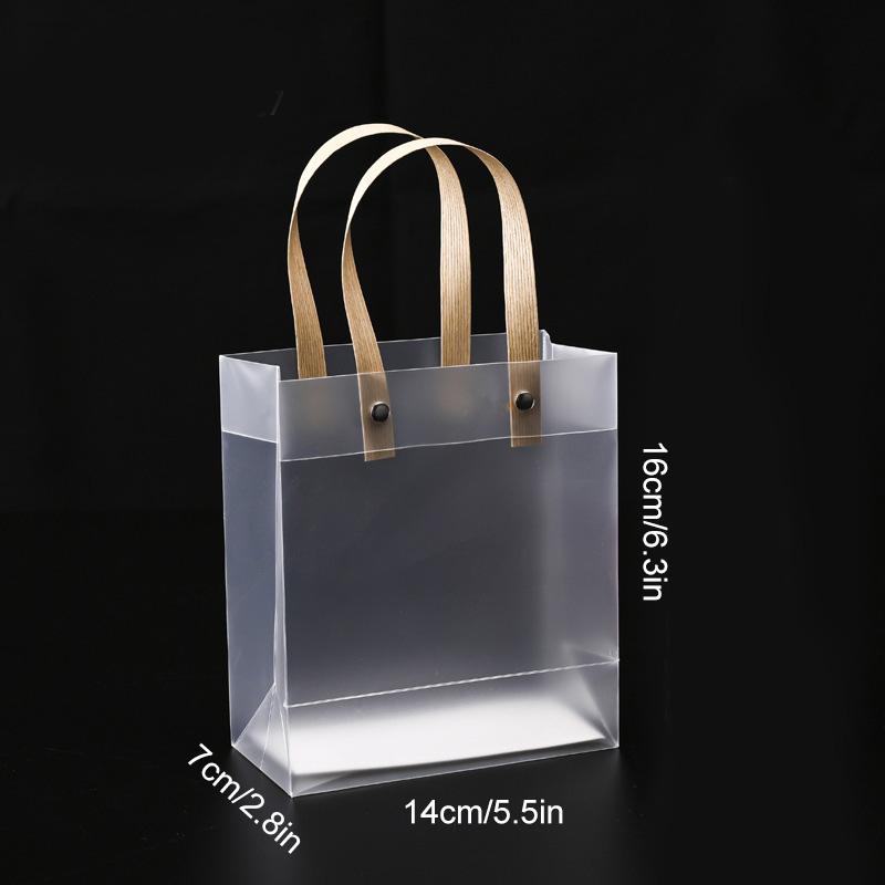 

6 шт. Подарочные пакеты Высококачественный Прозрачный Водонепроницаемый Пакет для конфет Многоцелевая ПВХ Сумка-тоут Набор сумок Матовый