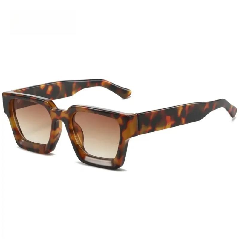 Fashionable Thick Frame Sunglasses Trendy Square Retro Ins Style Women Sun Glasses UV400 Protection