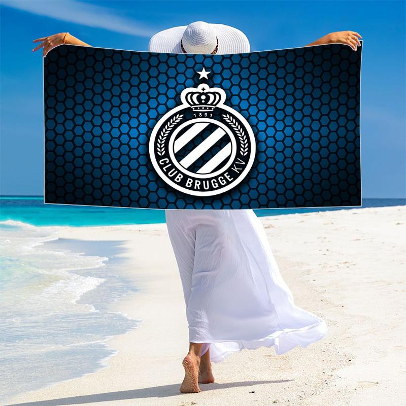 Club Brugge Print Beach Towel, Large Soft Quick Dry Towel for Beach Camping Swimming