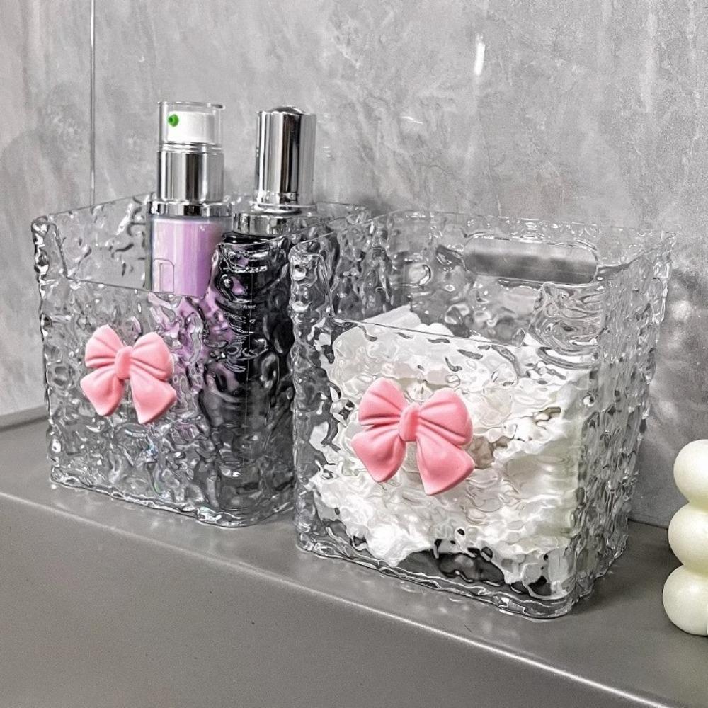 Wall Mounted Water Ripple Storage Shelf Hollow Drain Hole Nail Free Mounting Punch Free Shower Storage Rack