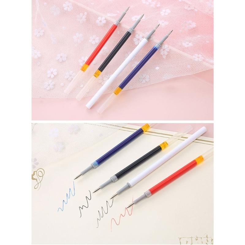 50 Pcs Gel Pen Refills Black/Blue/Red Gel Ink Pen Refills 0.5mm Replaceable Pen Refills for Students Teacher