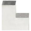L Shaped Post Connector Galvanized Metal 101 X 101 Mm