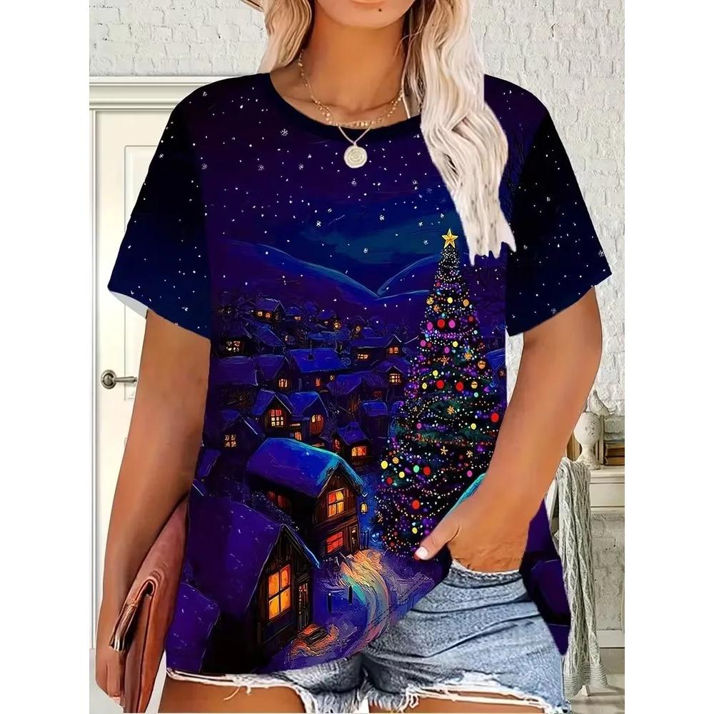 Comfortable Simple Top Loose Women s Short Sleeve Casual Versatile T-Shirts Women’s XS