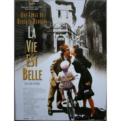 LIFE IS BEAUTIFUL Original Rolled Cinema Poster (Format 53x40 Cm) Roberto Benigni Rerun