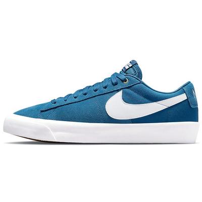 Zoom Blazer Düşük Pro GT SB Court Mavi Unisex Spor Ayakkabı Sakız-Açık-Kahverengi Beyaz DC7695-401