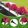 Realistisches Heim-Ornament Künstlicher Bougainvillea-Kugelbaum, Kunstseidenblumen mit Erdspieß, UV-beständige Blumen für die Haustür
