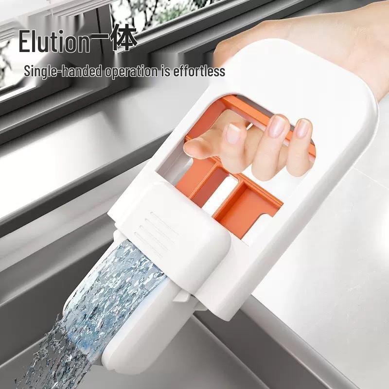 Hand-Free Mini Mop: Absorbent Sponge for Household and Bathroom Cleaning