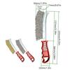 Wire Brush Set 2Pcs Stainless Steel Wire Brushes for Cleaning Metal Rust Dirt with Ergonomic Handle Grip