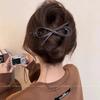 Elegant Leather Bow Twist Hairpin for Women Girls, Sweet Fashion Barrette Hair Clip Hairgrip Ornament