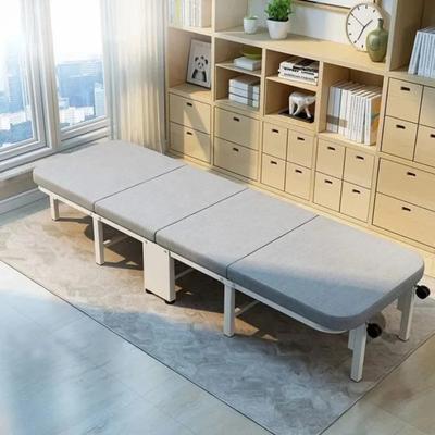 Robuster tragbarer Metallbodenrahmen faltbares Bett, Mittagsbett, ideal für Nickerchen und Entspannung, Bürokomfort, platzsparend