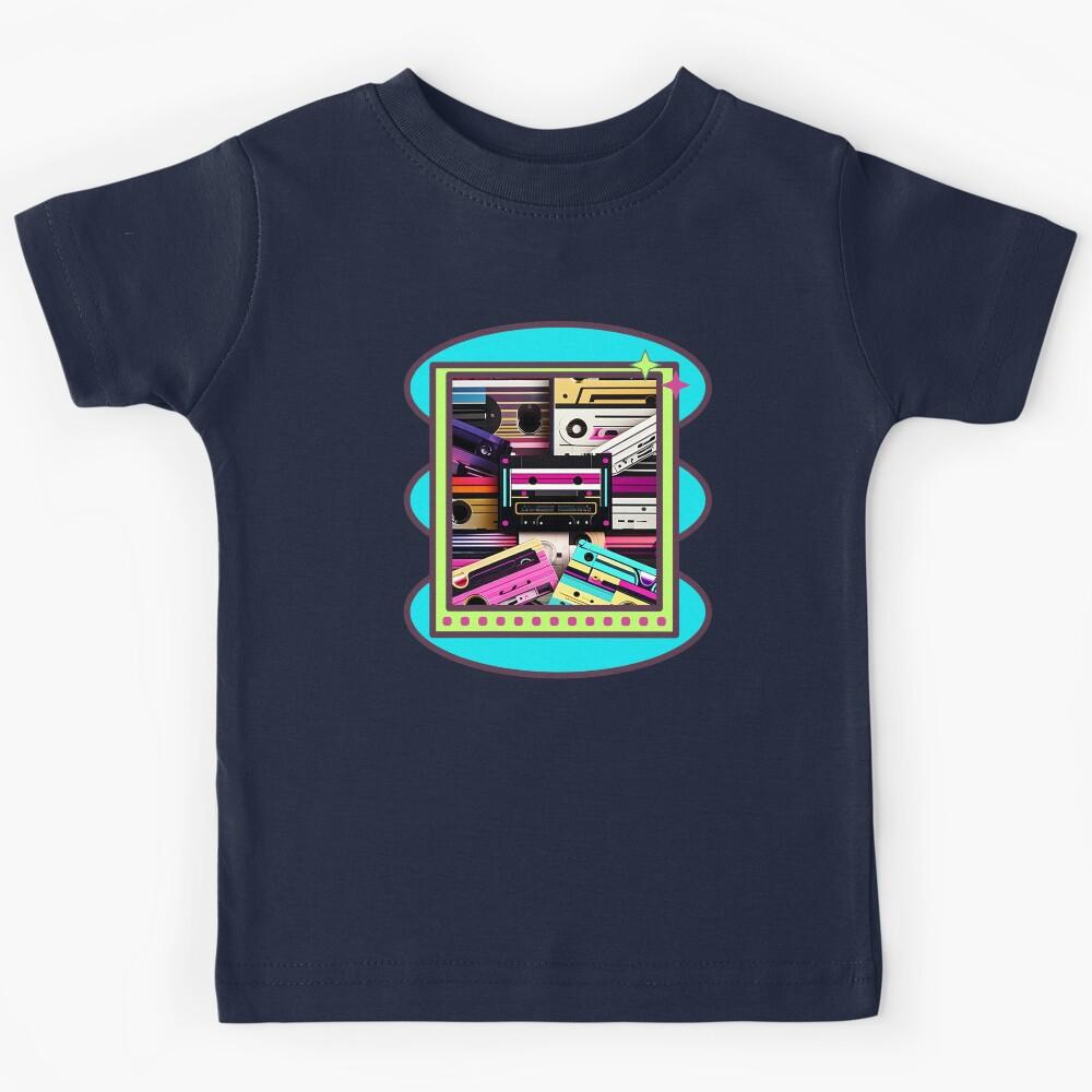 Retro Cassette Tapes Mixtape 80 S 90 S Music Lover Kids T-Shirt 120