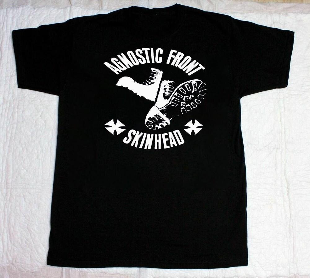Новый Agnostic Front Скинхед Рождественский Подарок Унисекс S-5XL Рубашка Унисекс Футболка S