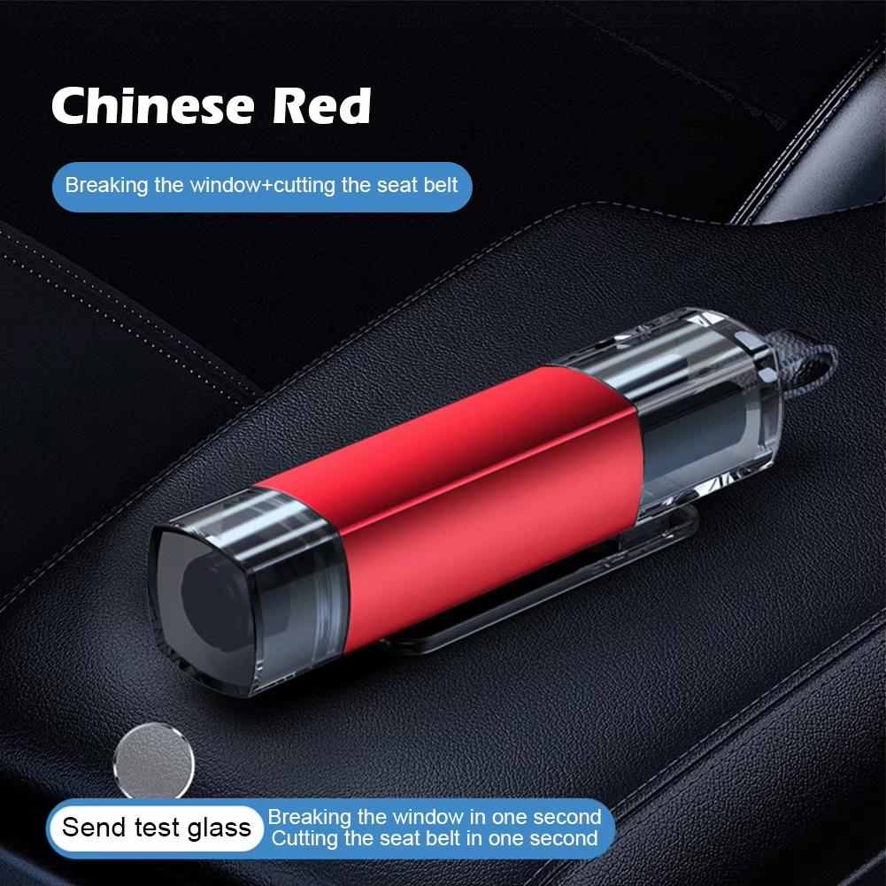 New Car Safety Hammer Emergency Glass Breaker Seat Belt Cutter High Hardness Tungsten Steel 2 in 1 Rescue Tool Auto Accessories
