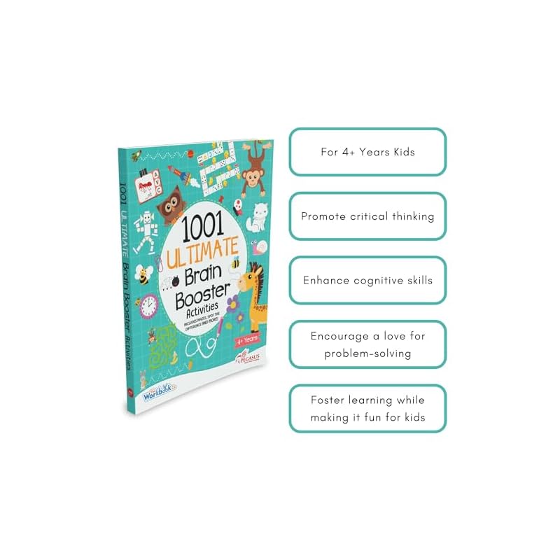 1001 Ultimate Brain Booster Activities For + Years Old Kids |Enhance The Child Mind With Cognitive Excellence With Interactive Activity Book