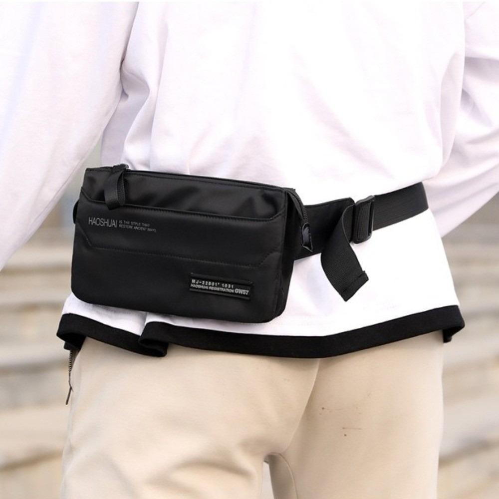 Anti Splash Men's Chest Bag Large Capacity Nylon Sling Shoulder Bag Simple Male Waist Bag  Male