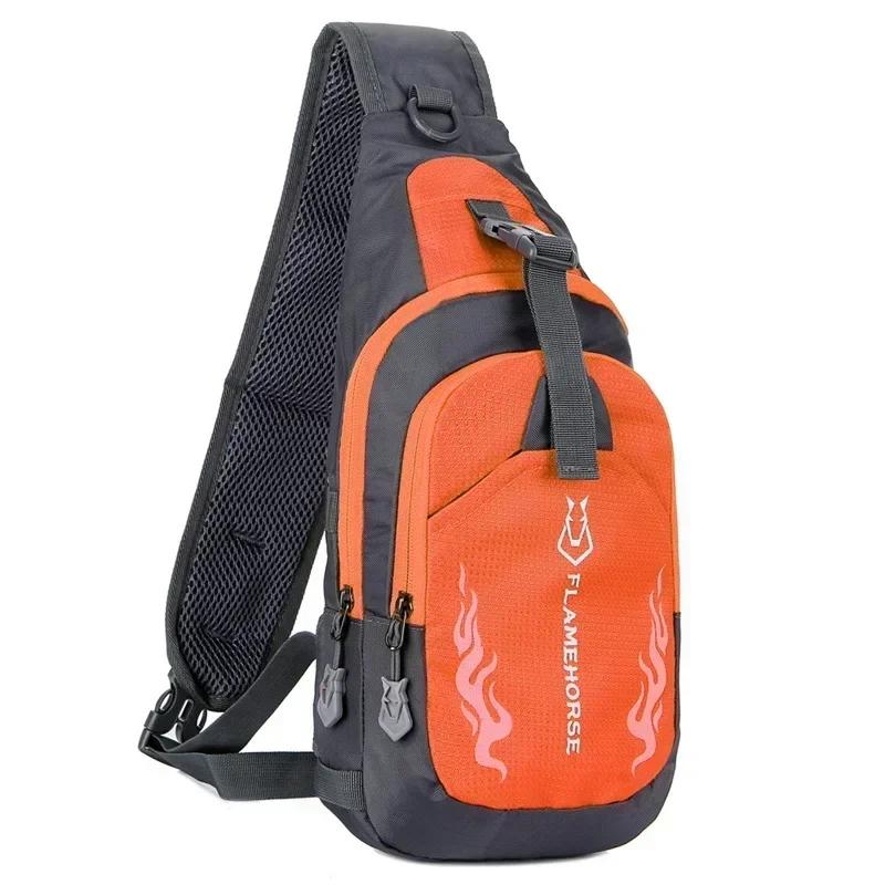 Travel Sports Running Cycling Daypack Men Sling Backpack Chest Crossbody Gym Bags Waterproof Lightweight Chest Bag Shoulder Bag