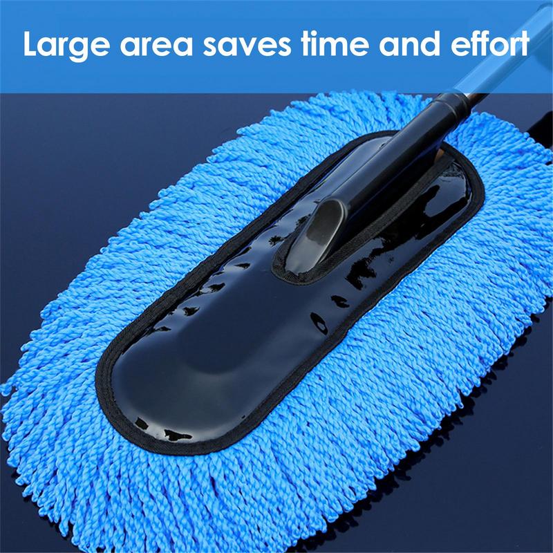 Car Special Mop Cleaning Mop Tweezers Soft Hair Retractable Water Long Handle Dust Removal Car Wash Brush Tools