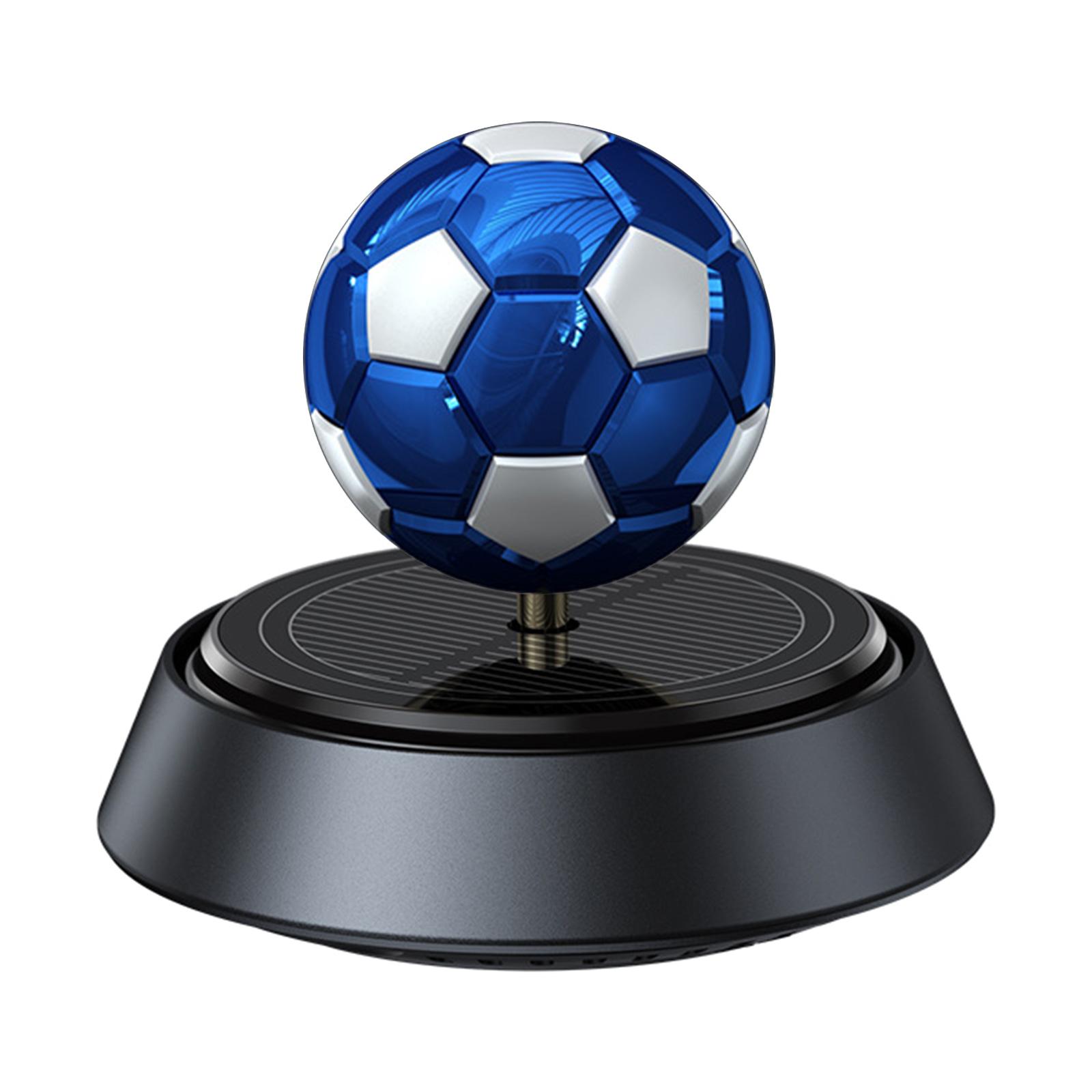 

Автомобильный ароматерапевтический вращающийся освежитель воздуха в виде футбольного мяча на солнечной батарее, автомобильный диффузор духов, декоративный диффузор эфирных масел синий