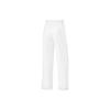 Li Ning Fitness Series Solid Color Antibacterial Straight Leg Water Resistant Knitted Sports Pants Women bottoms Standard-White AKLU112-5