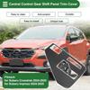 Central Control Gear Shift Panel Trim Cover for Subaru Crosstrek 2024-2025 Gear Shift Control Anti-Scratch Panel Sticker Carbon Fiber Black Half Pack