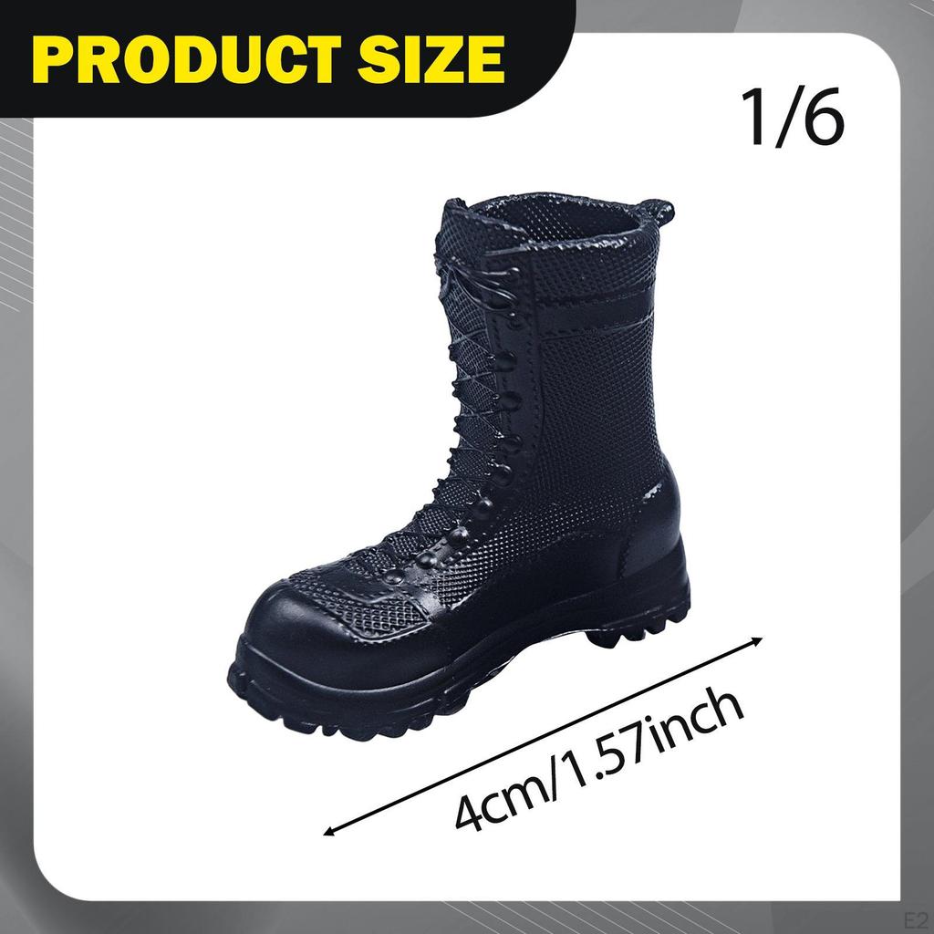1:6 Action Figure Shoes Miniature Models Men Boots Mini Doll Costume Photo Props for 12" Male Dolls