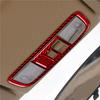 3Pcs For Honda Civic 2006-2011 Red Carbon Fiber Overhead Light Cover Trim