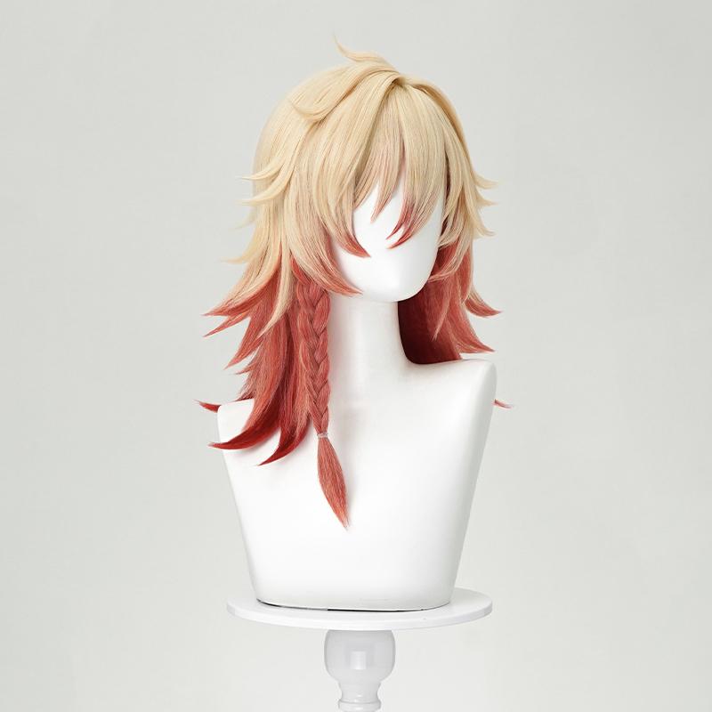 Honkai Star Rail Mydei Cosplay Wig Mydeimos Yellow Short Hair Orange Braid Halloween Party Wigs Women Men Girls Carnival Props