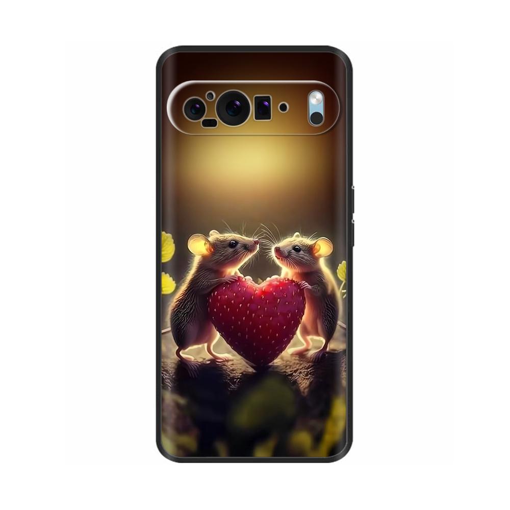 Phone Case For Google Pixel 10 Pro XL Soft Silicone TPU Painted Back Cover for Google Pixel10 Pro XL Black Shockproof Protector