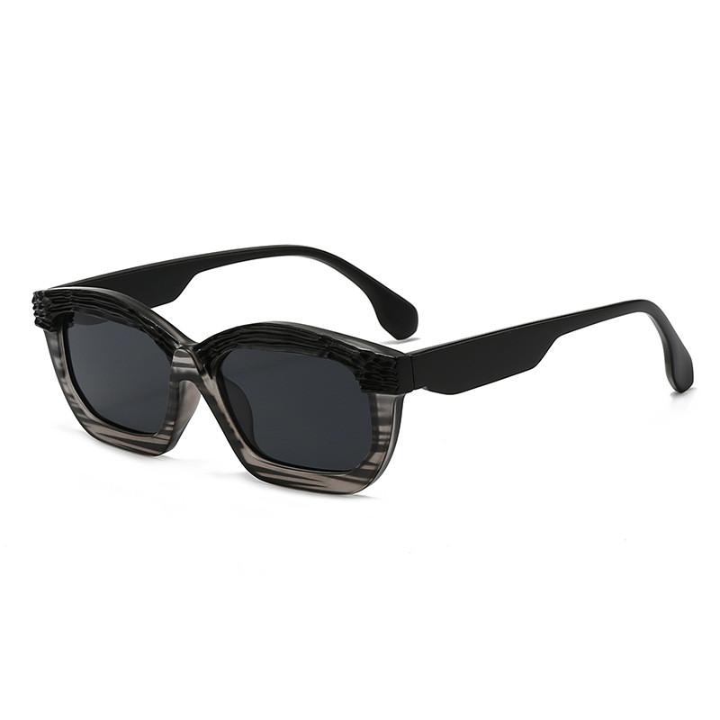 

Modern Hip Hop Eyewear With Black Plastic Frame And Gray Ac Lenses For Trendy Adults E