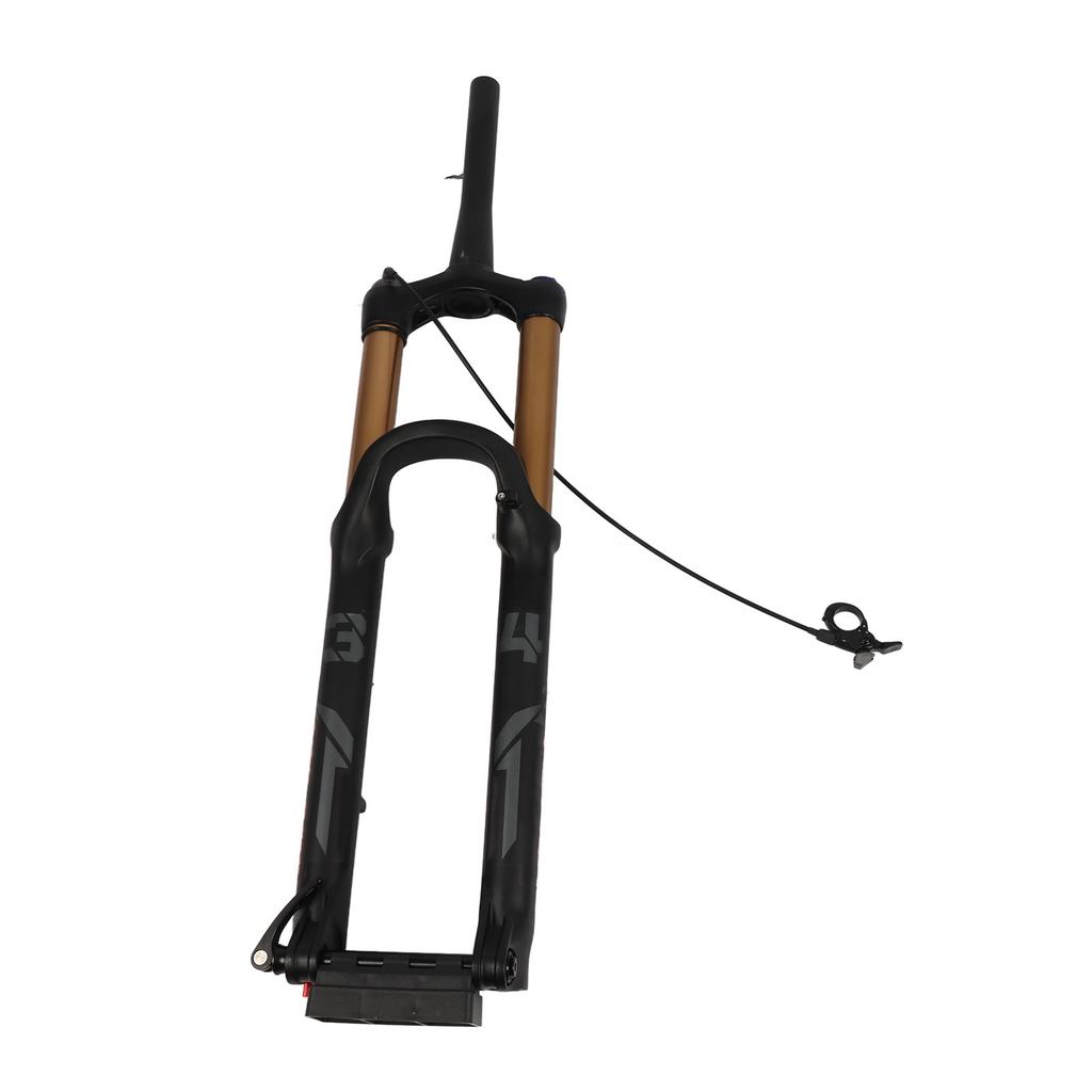 Mountain Bike Front Fork Damping Bike Suspension Fork 27.5in 175mm Stroke Gold Tapered Steerer Remote Lockout