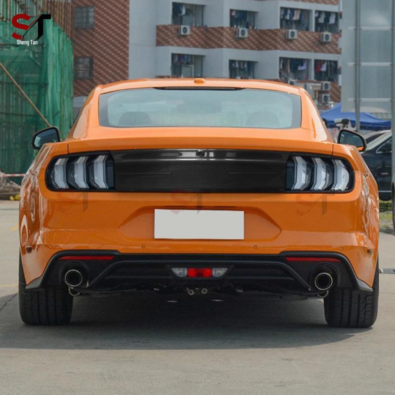 Ford Mustang Dry Carbon Fiber Trunk Lid Rear Cover Decorative Panel Sticker