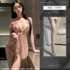 Sex Underwear Pure Desire Pearl Perspective Suspender Nightdress Sexy Lace Print No-take Pajamas Seduce Women