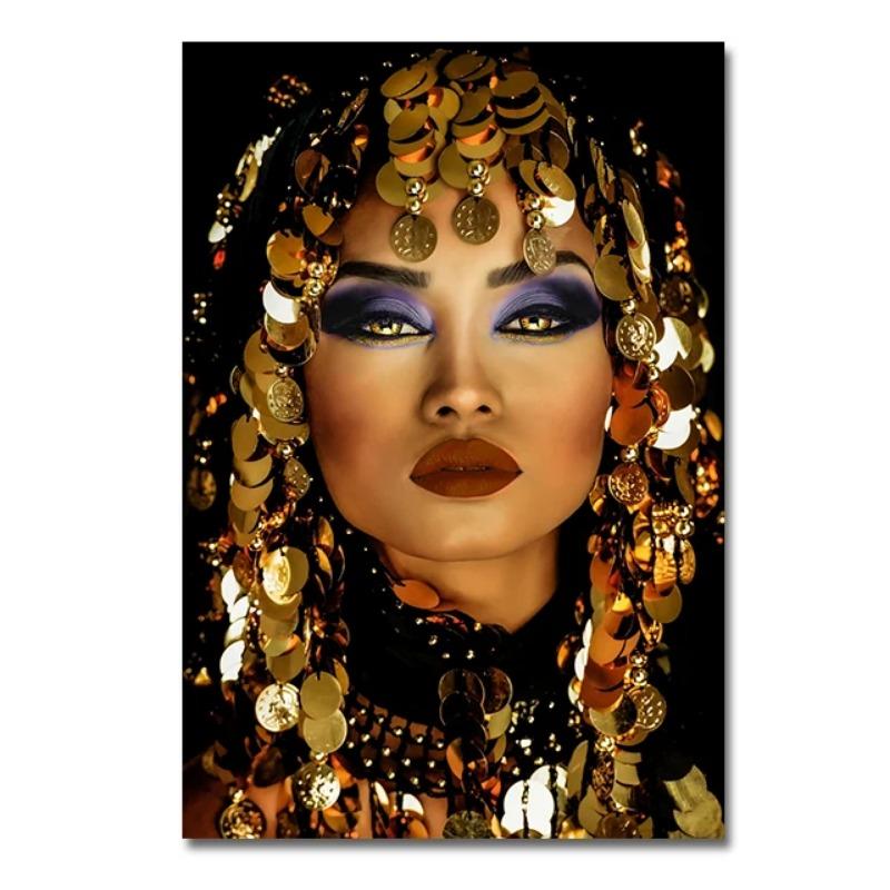 

Экзотический шарм, красивая женщина, художественная картина на холсте, модные постеры с персонажами и принты, африканские женщины, настенные художественные фотографии, домашний декор 40x60cm No Frame