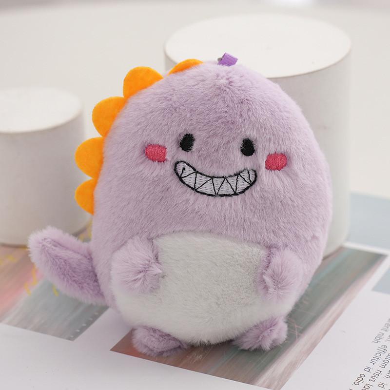 Adorable Cartoon Dinosaur Plush Keychain Cute Bag Decoration Stuffed Dinosaur Gift Wholesale