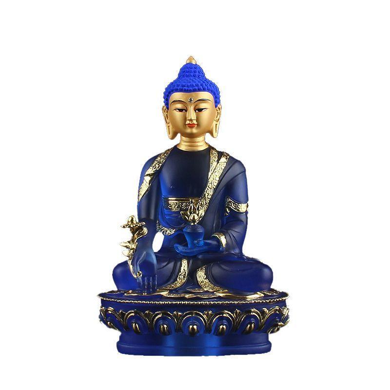 Shakyamuni Buddha, Amitabha Buddha, Medicine Buddha, small Buddha statues, Tibetan Five-Direction Buddha statues