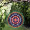 Vibrant 10 Inch Metal Hanging Wind Spinner Colorful Garden Decor Rotating Wind Chime for Outdoor Balcony Patio Perfect Gift for Family Friends