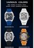 MEGIR Brand Fashion Mechanical Watch for Men Sport Hollowed Out Automatic Wristwatch Luminous Waterproof Clock Reloj Hombre 8602