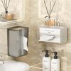 Scatola Portatovaglioli da Parete Portatovaglioli Facciali Asciugamano Facciale Storage Bagno Bagno Cucina Capovolta Scatola di Carta Trasparente