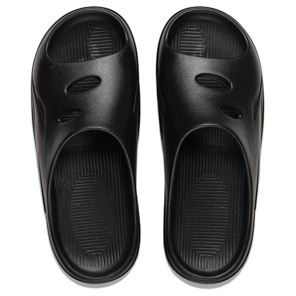Li Ning Comfortable Versatile Slide Sandals Unisex Footwear Black AYCV001-6