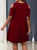 2026 Spring/Summer Plus Size Off-the-Shoulder Short Sleeve Dress for Women
