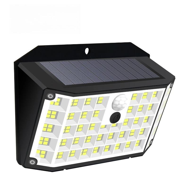 176 LED Solar Lights Outdoor Waterproof Motion Sensor Solar Powered Flood Lights Security Wall Lights 3 Modes Yard Deck Garden