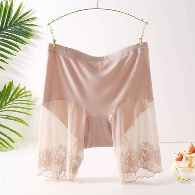 Plus Size Women's High-Waist Safety Shorts - Anti-Exposure, Lightweight, Close-Fitting, Wear-Resistant, Five-Point Underwear.