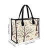 Cute Ghost Fall Tree Printed Tote Bag Casual Large Capacity Handbag for Daily Use