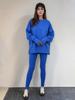 Women's European & American Casual Loose Sweatshirt and Skinny Pants Set - 2025 Autumn/Winter Collection