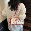 Ribbon Bow Lace Shoulder Bag Sweet Y2K Underarm Bag Portable Armpit Bag  School